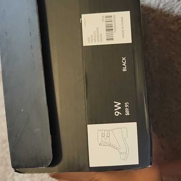 Black combat boots with silver detail - Picture 9 of 9